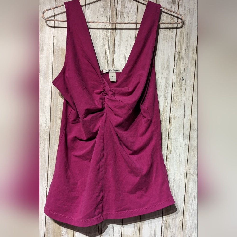 Kenneth Cole new York size medium. Purple plum color. Front knot tie tank top